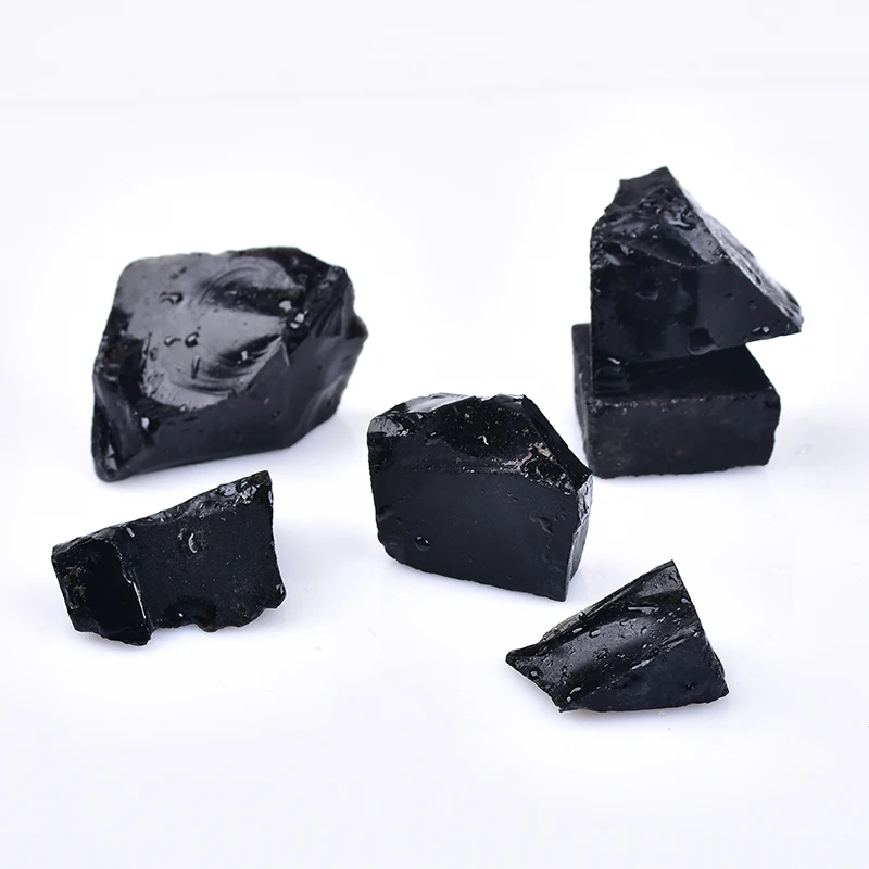 1kg about 3cm Natural crystal raw stone obsidian is suitable for aromatherapy flowerpot and fish tank decoration