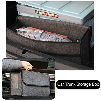 

Car Trunk Organizer High Quality Felt Collapsible Storage Box Innovative Supplies Foldable Large Capacity Portable Storage Bag