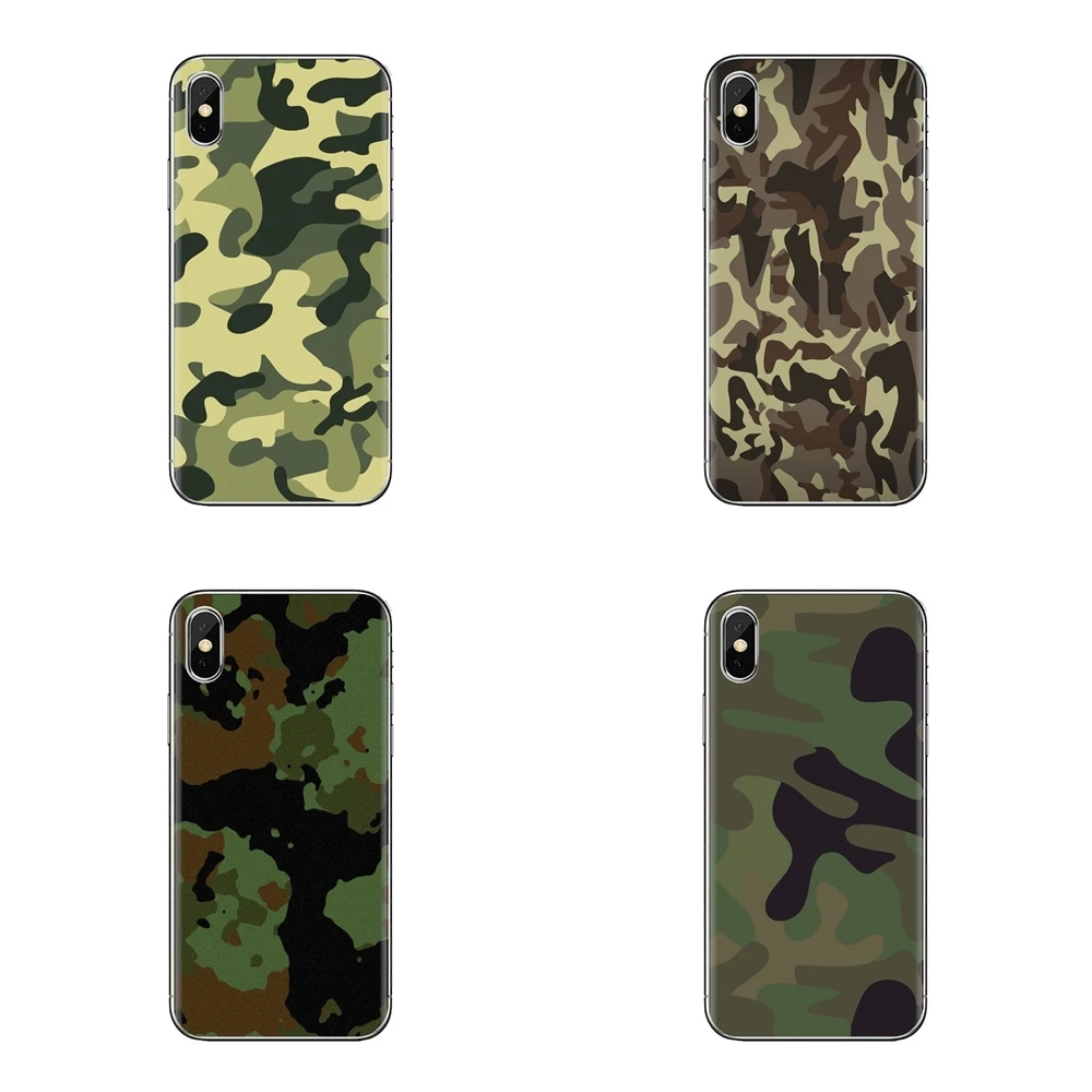 Textures Military Camouflage Transparent TPU Cover Bag For Samsung Galaxy J1 J2 J3 J4 J5 J6 J7 J8 Plus 2018 Prime 2015 2016 2017 |
