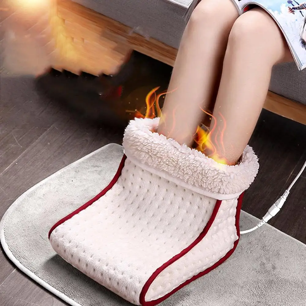

Electric Foot Warmer Plug Plug High-Top State Warm Shoes Electric Warm Shoes Winter Office Bedroom Foot Cover