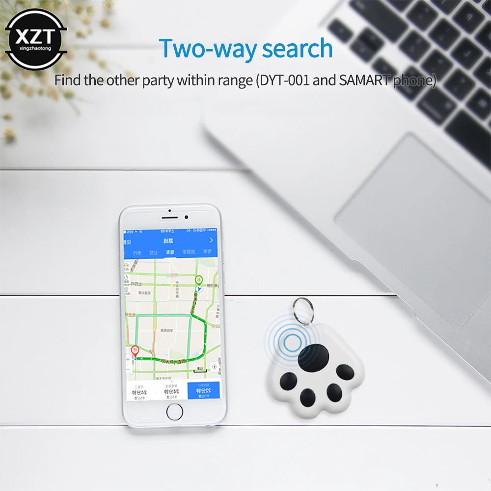 Wireless Pet Tracer Smart GPS Anti Lost Keychain Dog Cat Locator Kids Alarm Tag Finder Key Collar Tracker Accessories