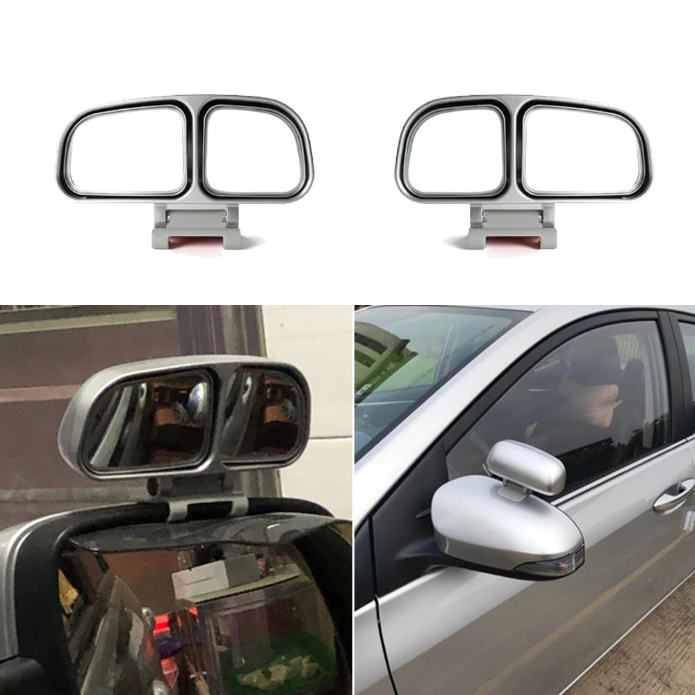 2xトラック車のバックミラーの死角ミラー広角リバースウイングミラーシルバー Car Blind Spot Spot Mirrorcar Blind Spot Mirror Aliexpress