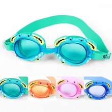 Мультяшные очки для обучения ребенка, очки для плавания, краб, для мужчин и женщин, среднего размера, милые детские плавательные очки