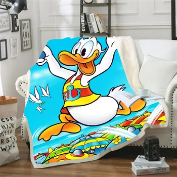 

Disney Flannel Fleece Throw Blanket Soft Travel Blanket Bedspread Plush Cover for Bed Sofa Warm Plush Blanket Kids Gift