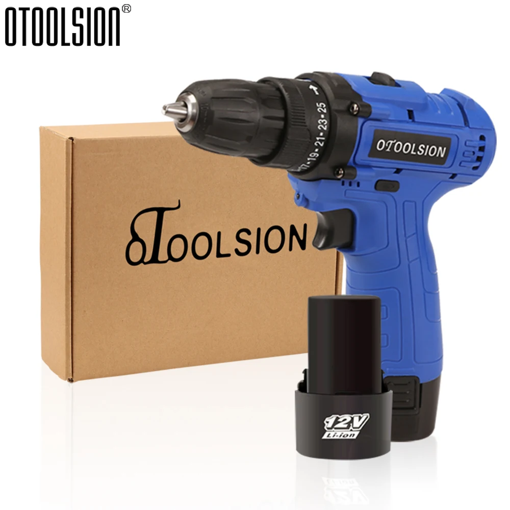 New 25+1 Torque 12V 2 Speed Electric Drill Cordless Drill Rechargeable Battery Screwdriver Drill Screwdriver Power Tool (6)
