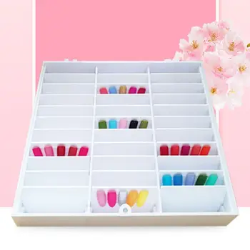

Fake Nail Tips Storage Box 30 Compartments Nails Art Decoration Container Display Case