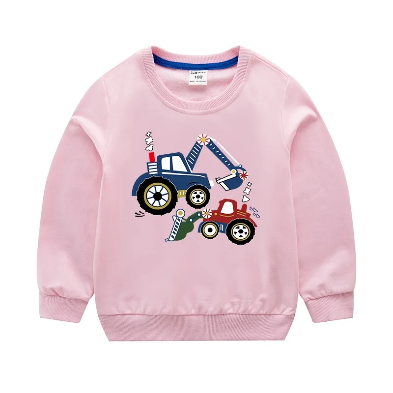 Свитер для мальчиков; Новинка года; сезон весна-осень; Детские свитшоты; Детский свитер с длинными рукавами и рисунком; Модные свитшоты; Одежда для мальчиков - Цвет: Pink
