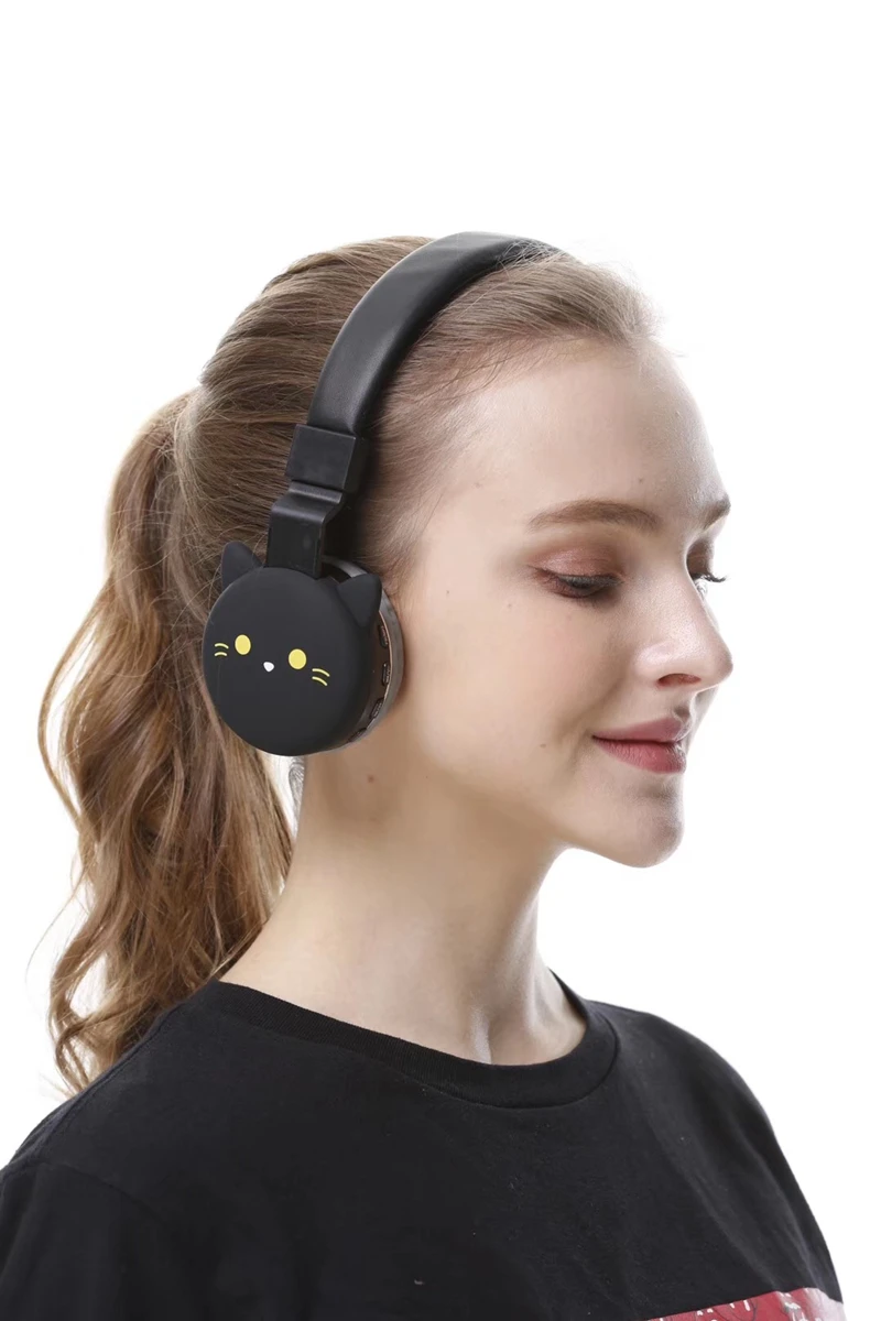 Милые наушники с заячьими ушками, беспроводные bluetooth-наушники для ...