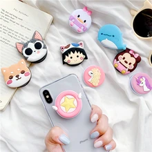 Cheap Silicone Squishy Animals Toys Phone Expanding Squishy Slow Rising Stand Squeeze Toys Stress Relief Squish Cartoon Cute Girls Toy