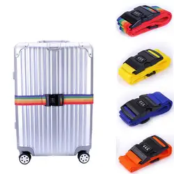 11 цветов Регулируемый 200 см PP дорожный замок багажный ремень защита для путешествий ремень аксессуары чемодан, дорожная сумка багажный