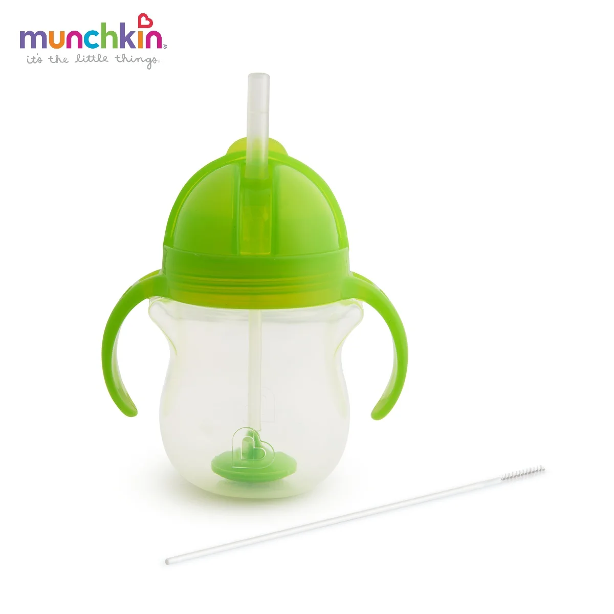 Поильник Munchkin Click Lock с трубочкой и ручками Зеленый 207 мл. 6