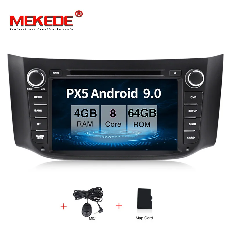 Android 9,0 автомобильный dvd-плеер для Nissan Sylphy B17 Sentra 12 2013 Авто gps navi Стерео Dvr магнитофон - Цвет: 64G car dvd