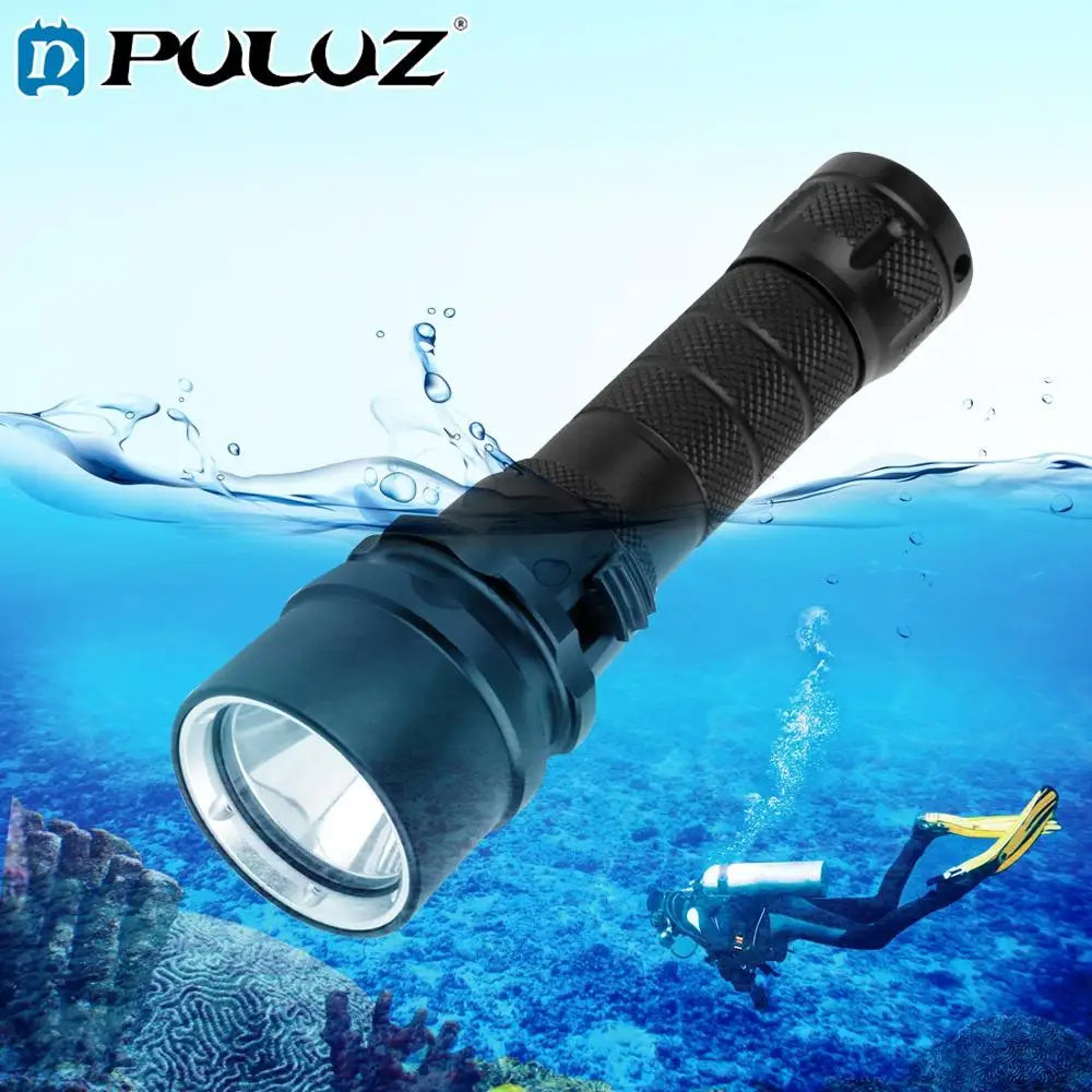 PULUZ 1000LM алюминиевый сплав 50 м глубина Дайвинг светодиодный фонарик