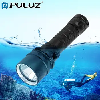 

PULUZ 1000LM Aluminum Alloy 50m Depth Diving LED Flashlight Torch Light