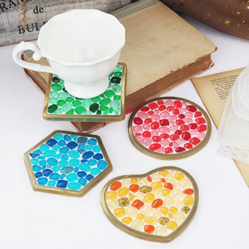 Stampi In Silicone Per Sottobicchieri – 10 Pezzi Rotondi, Riutilizzabili, Per Resina E Decorazione Fai-da-Te