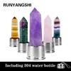 304 Natural Crystal Column Energy Healthy Water Cup Glass Water Bottle Elixir Crystal Obelisk Wand Healing Gemstone Quartz 1
