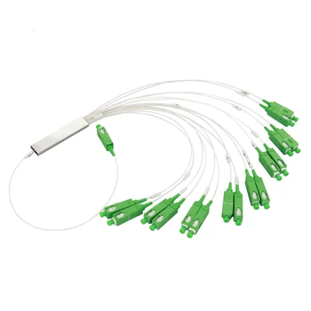 

10 pieces SC APC Single mode Fiber Optical FTTH 0.9mm mini plc splitter 1x16 FTTH PLC Splitter