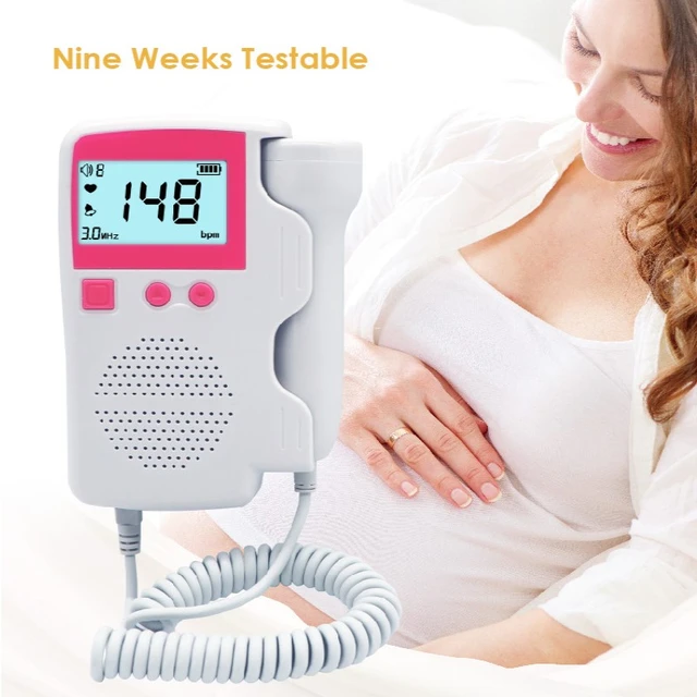 3.0mhz Doppler Fetal Heart Rate Monitor Home Pregnancy Baby Fetal