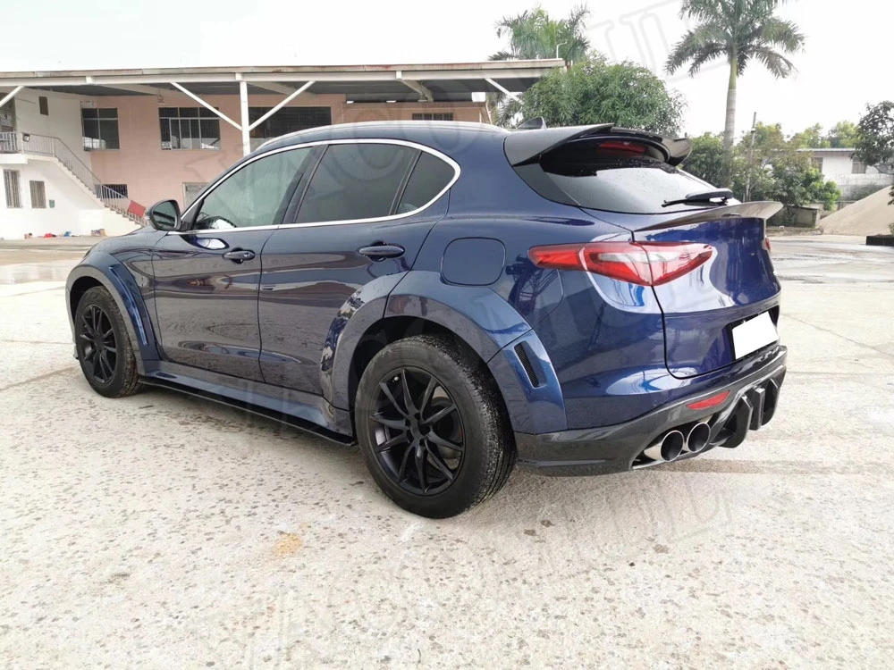 Боковые юбки из углеродного волокна фартуки для Alfa Romeo Stelvio дверь frp бампер автомобиля стиль