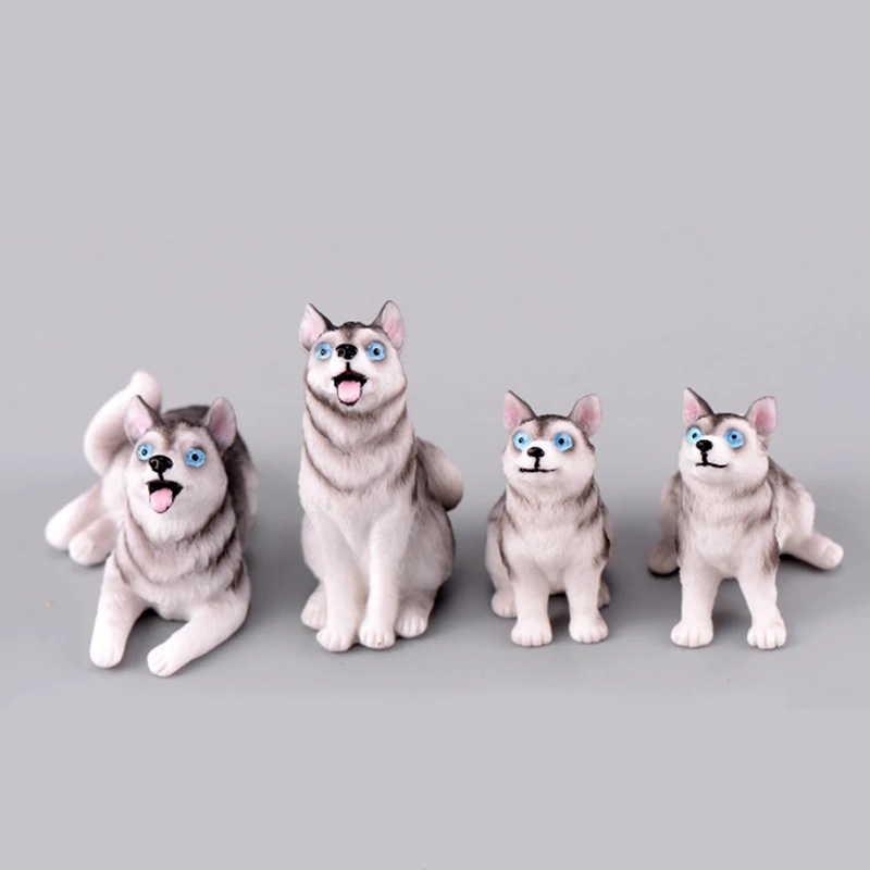 2020 DIY игрушечные фигурки собак хаски домашний декор аксессуары для украшения