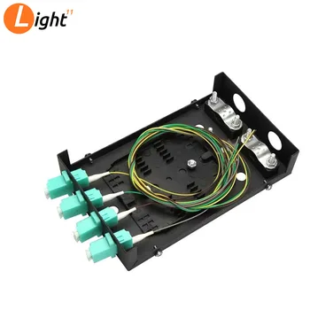 

Fiber optic terminal box 8 core Desktop OM3 with adapter pigtail 4 Ports Fiber optical Patch Panel