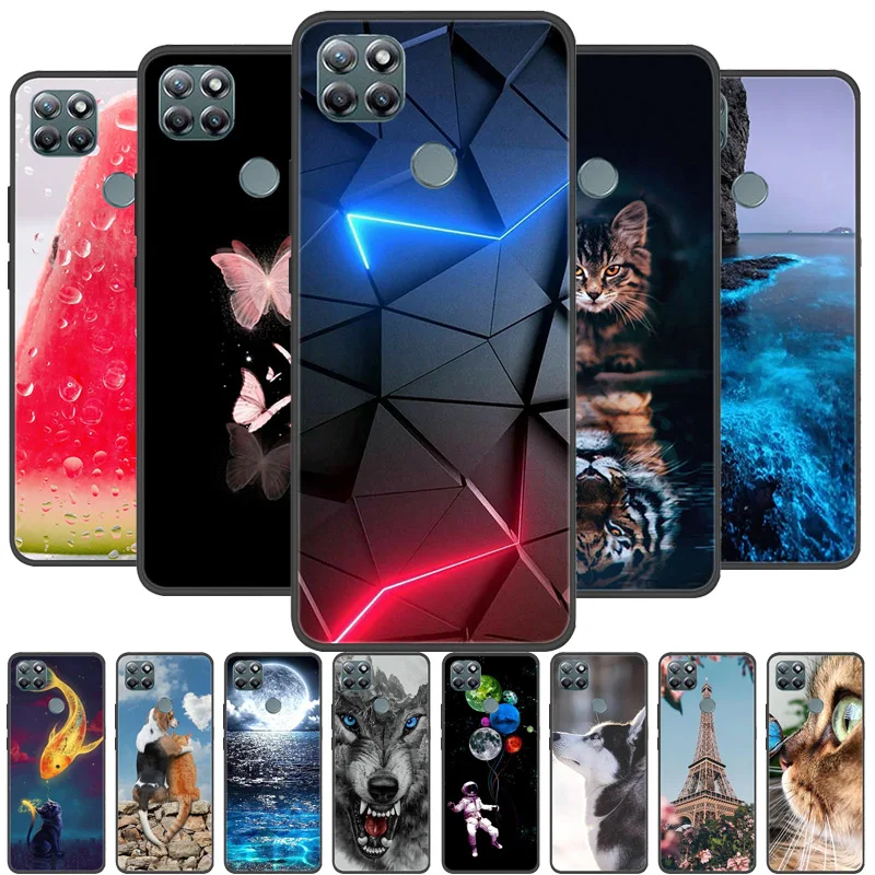 Silicon Back Cover Phone Case with Bumper Coque Design
