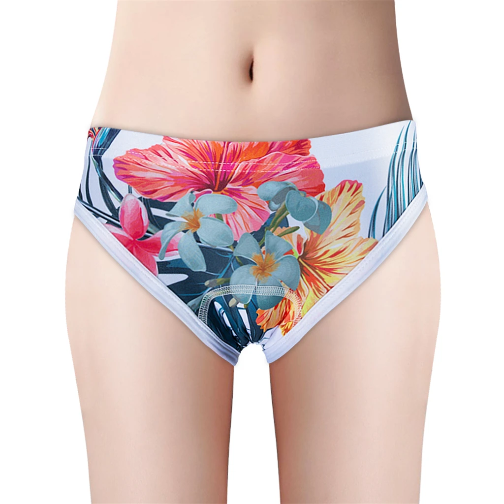 Womens Cycling Underwear 3D Padded Breathable Bike Shorts Briefs & Printed Design for Outdoor Biking Riding - Various Sizes