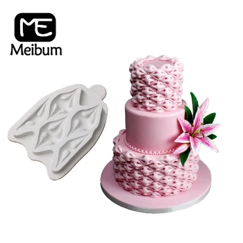 

Fabric Cake Moulds ilicone Fondant Molds Dessert Pastry Decorating SChocolate Gumpaste Sugarcraft Fimo Baking Tools