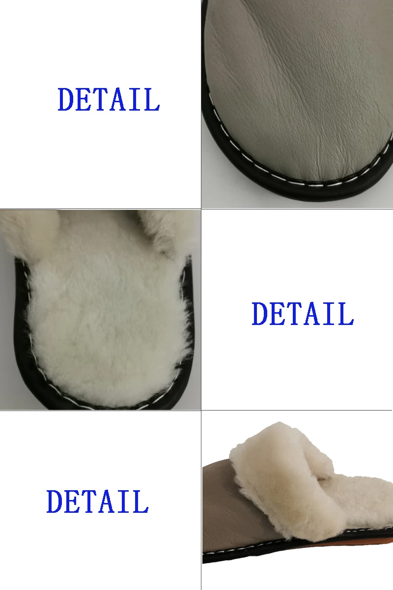 Winter fashion men's and women" home slippers sheep shearing fur warm shoes ladies slip flat shoes fur slippers 35cm-44cm