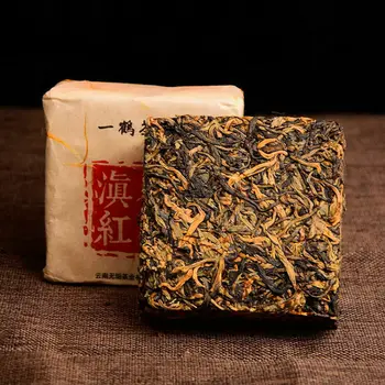

2019 / 2020 Year Ancient Old Tree Yunnan Dian Hong Golden Buds Dianhong Brick Black Tea 250g