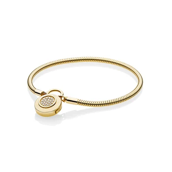 

BBee Original Charm Chain Bracelet Fit Pandora Moments Bracelet Jewelry Fashion Bead Europe Gifts Jewelry Bracelets for Women
