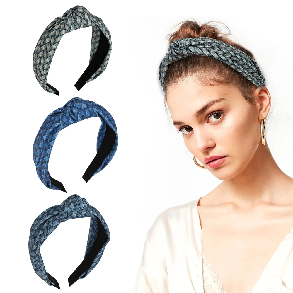 

Bohemia Style Hairband Top Knot Turban Vintage Elastic Hair Head Hoop Bands Girls Hair Hoop Fashion Hair Accessories