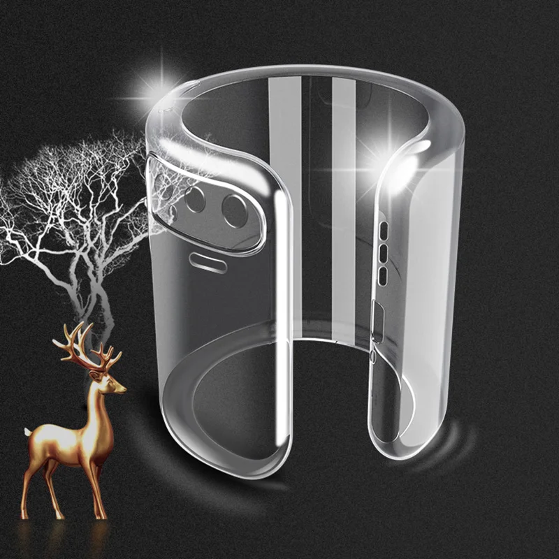 Soft TPU Transparent Back Cover Camera Protective Phone Case