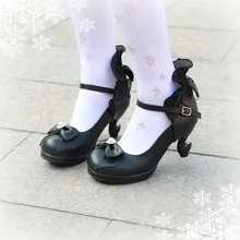 Милая обувь в японском стиле Лолиты; женская обувь для костюмированной вечеринки на высоком каблуке; тонкие туфли в стиле аниме «Лолита»; милые женские туфли принцессы