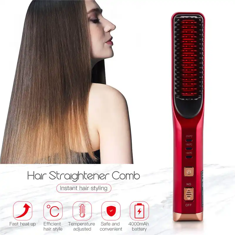 コードレス毛矯正櫛プロ3温度ストレートヘアアイロンusb充電式矯正鉄ブラシ Straightening Irons Aliexpress コードレス毛矯正櫛プロ3温度ストレートヘアアイロンusb充電式矯正鉄ブラシ Straightening Irons Aliexpress