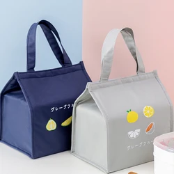 1PC Fashion Portable Lunch Bag Insulated Cooler Food Box Container Handbag Waterproof Thermal Tote Work Picnic Storage Bags