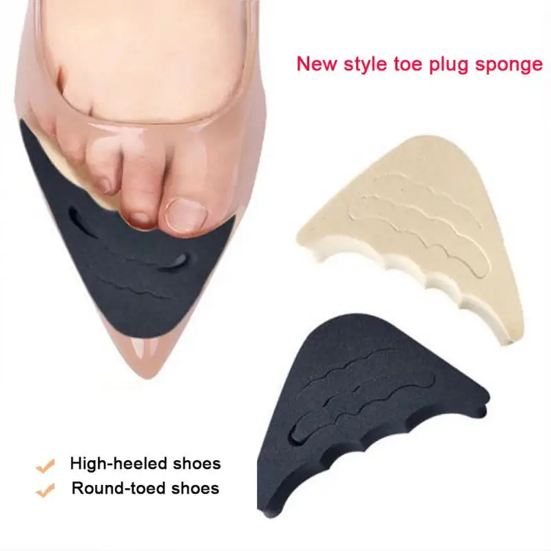 

1Pair Cushion Shoes Filler Forefoot Insert Protector Rubber Front Soft Shaped Pain Relief Washable Adjustment Reusable Ergonomic