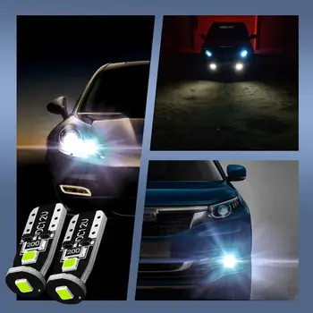 

10Pcs 1W T10 3Smd Bright LED Lights Replacement Bulbs Car Dome License Plate Lamps PCB dome map side door courtesy trunk lights