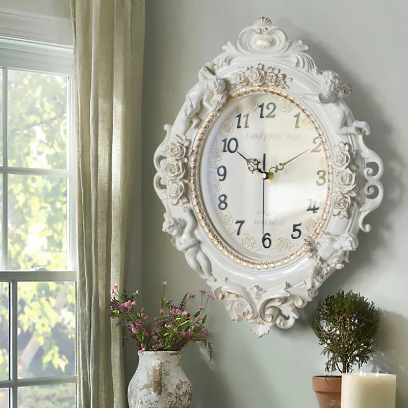 

European Style Living Room Creative Fashion Art Decorative Wall Clock Mute Bedroom Wall Clock Acrylic Quartz Clock