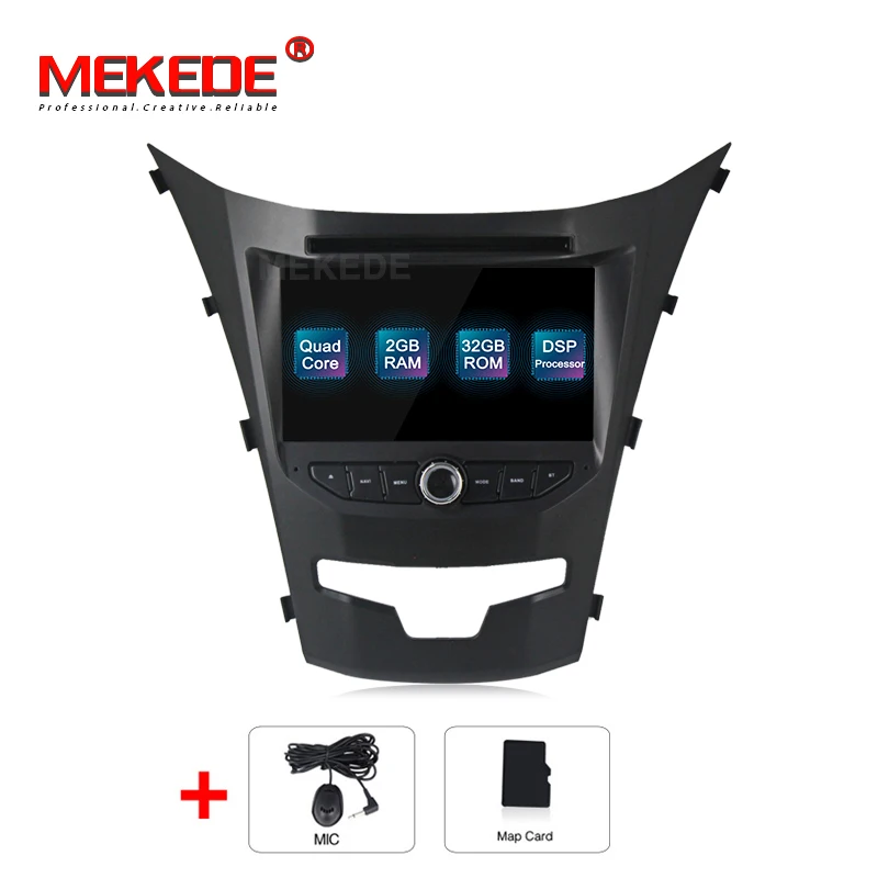 32G model MEKEDE dsp Android 9,1 2+ 32G автомобильный DVD gps навигатор для SsangYong Korando Actyon автомобильный Радио стерео Wifi 4G Bluetooth - Цвет: 32G model