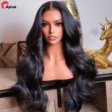 Perruque Lace Frontal Wig brésilienne naturelle – Aplus, cheveux humains, 13x4, 30 pouces, Body Wave, pre-plucked, 150% 180%, pour femmes africaines
