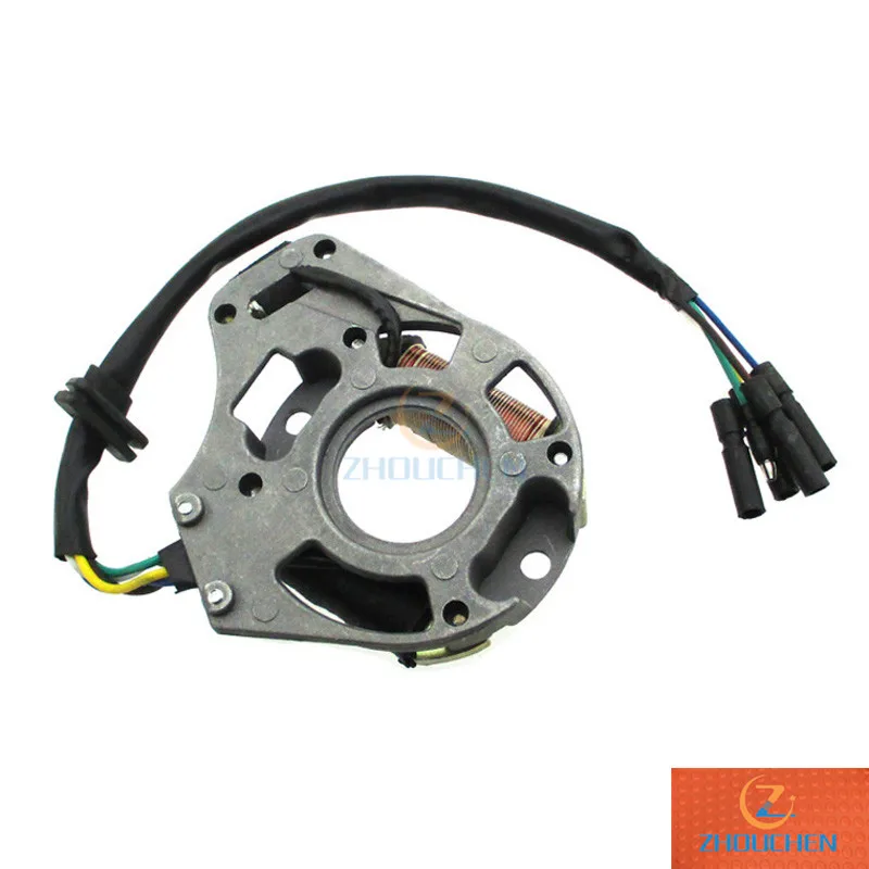 Статор Магнето Пластина для 70cc 90cc 110cc 125cc с воздушным охлаждением 4 тактный электрический запуск двигателя ATV Go Kart Pit Dirt Bike