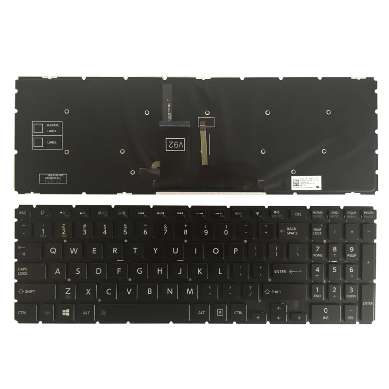 New Laptop Replacement Keyboard for Toshiba Satellite P55W-B P55W-C P55W-C5200 P55W-B5318 P55W-C5200X P55W-B5112 P55W-B5220 P55W-C5316 P50W-B P50-C UK Version 