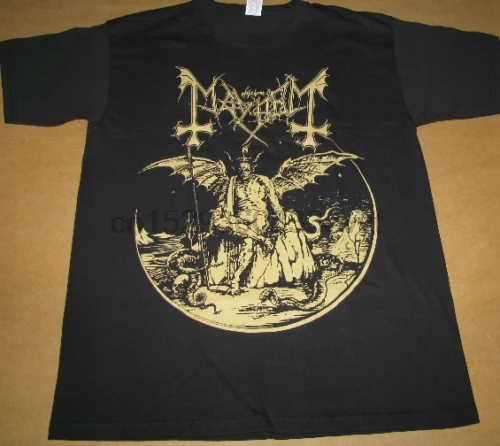Mayhem Daemon Officiële T shirt Goud 