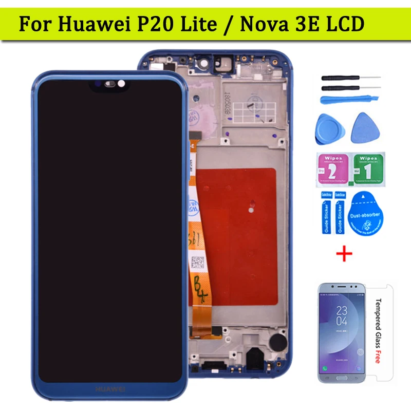 Жк дисплей для Huawei P20 Lite сенсорный экран дигитайзер в сборе ANE LX1 Nova 3e LCD|Экраны