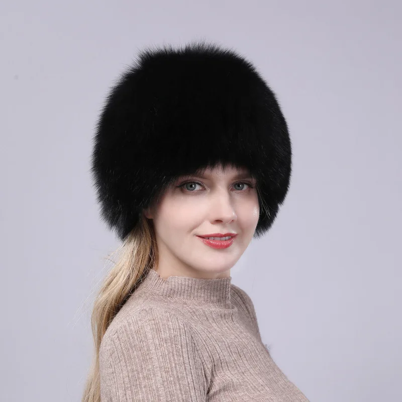 Новинка,, женская зимняя шапка с лисой, шапка-ведро, женская шапка, Sombrero Mujer, Модный женский берет для отдыха
