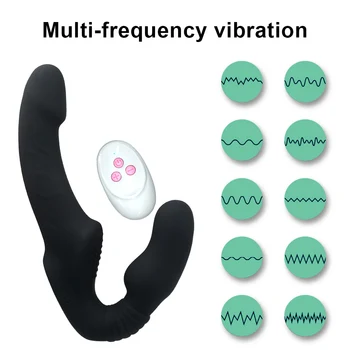 3 IN 1 Vibrator for Women Power Vibrating Anal Vagina Clitoris Stimulator Wearable Couple Strapon dildo Sex Toys for adults 18 2