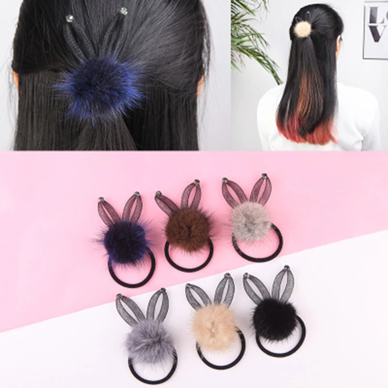 Мода 5 шт./компл. милый кот EarsHair веревки; Детские флисовые джеггинсы с эластичной резинкой Для женщин аксессуар для волос группа нарисованной длинноволосой девочкой, инструмент для Головные уборы клип повязка на голову