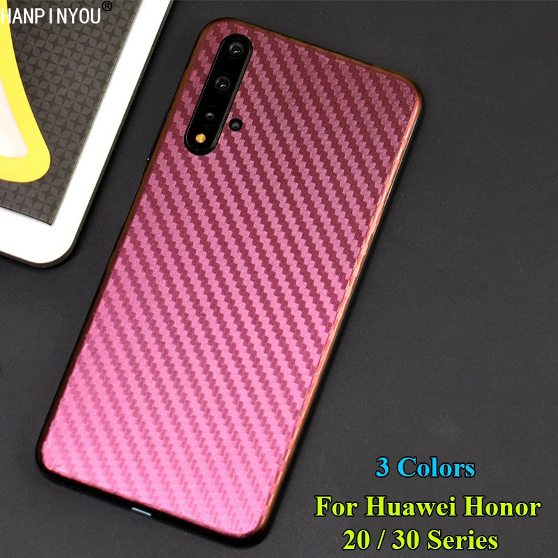 Для Huawei Honor 20 30 30S Pro 20i 3D градиентная задняя крышка из углеродного волокна наклейка
