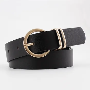 

2020 Designer Women's Black White Red Wide Crocodile Leather Belt Female Fashion Waist Belts for Women Jeans Cinto Feminino